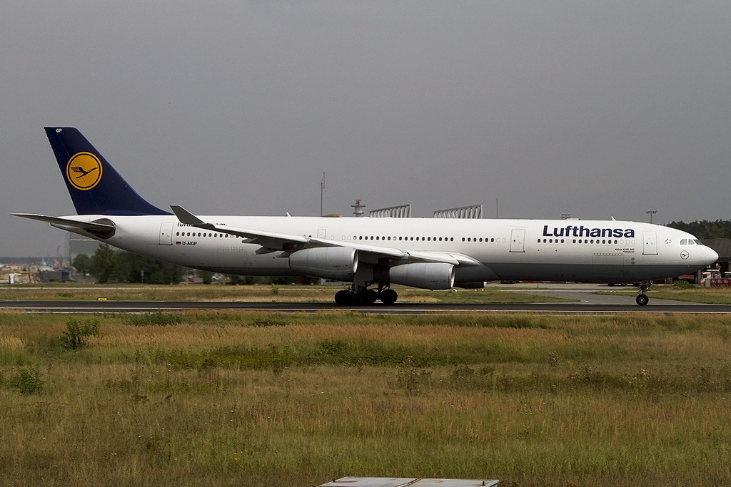 Lufthansa, D-AIGP, Airbus, A340-313, 21.08.2012, FRA, Frankfurt, Germany 




