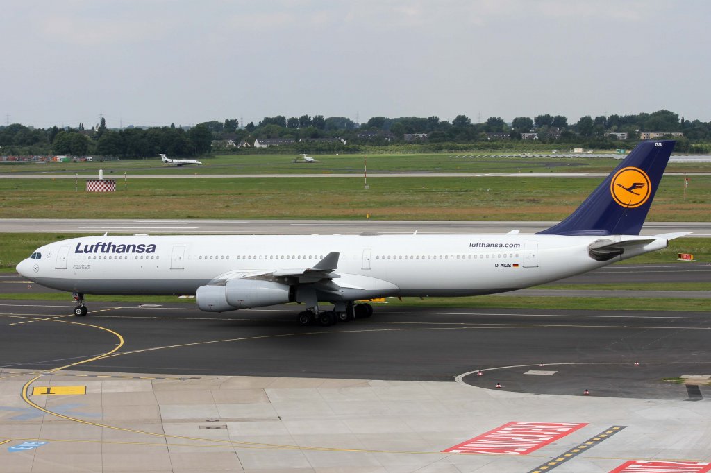 Lufthansa, D-AIGS  Bergisch Gladbach , Airbus, A 340-300, 11.08.2012, DUS-EDDL, Dsseldorf, Germany 

