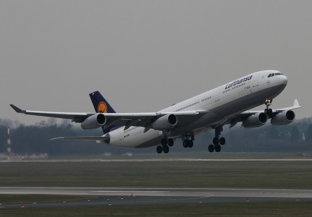 Lufthansa, D-AIGWS  Gladbeck , Airbus, A 340-300, 11.03.2013, DUS-EDDL, Dsseldorf, Germany