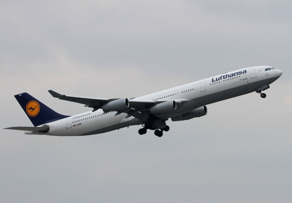 Lufthansa, D-AIGWS  Gladbeck , Airbus, A 340-300, 11.03.2013, DUS-EDDL, Dsseldorf, Germany