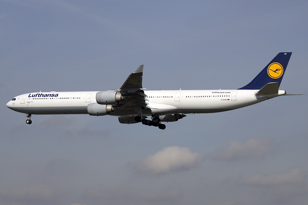 Lufthansa, D-AIHD, Airbus, A340-642, 02.04.2010, FRA, Frankfurt, Germany 

