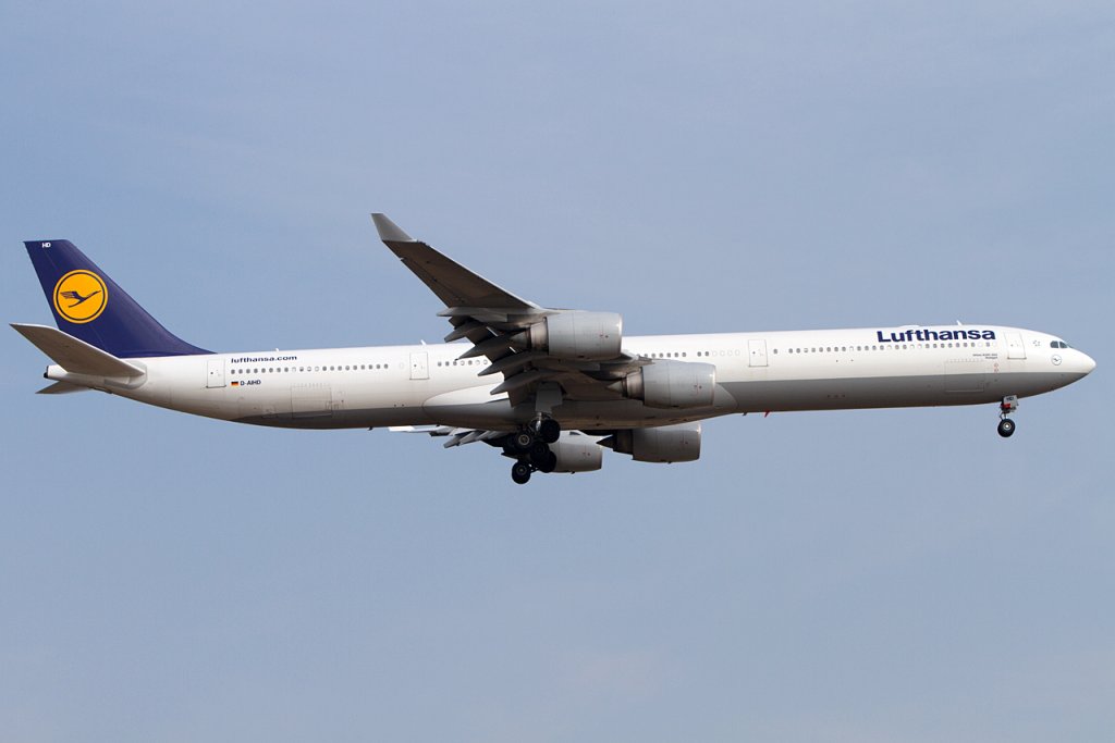 Lufthansa, D-AIHD, Airbus, A340-642, 14.04.2012, FRA, Frankfurt, Germany




