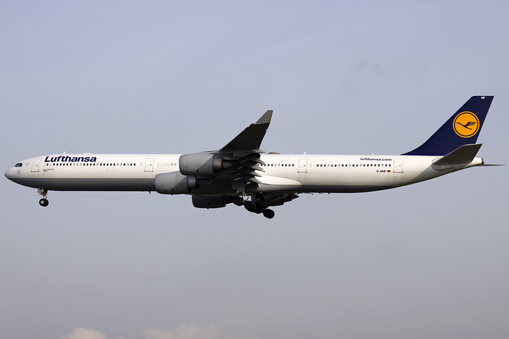 Lufthansa, D-AIHF, Airbus, A340-642, 02.04.2010, FRA, Frankfurt, Germany 

