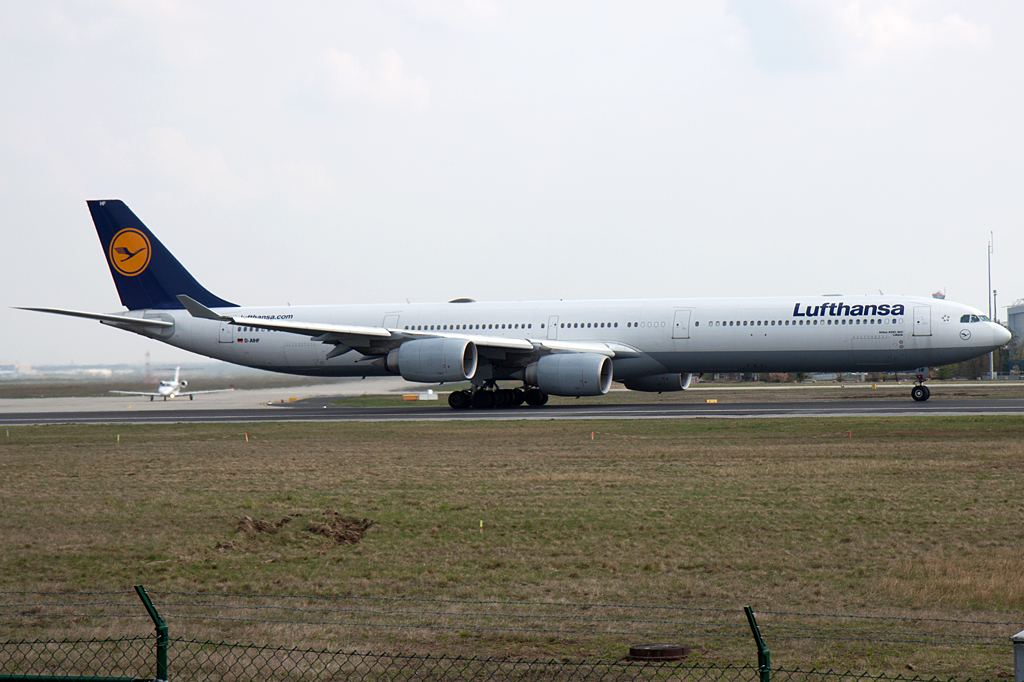 Lufthansa, D-AIHF, Airbus, A340-642, 14.04.2012, FRA, Frankfurt, Germany



