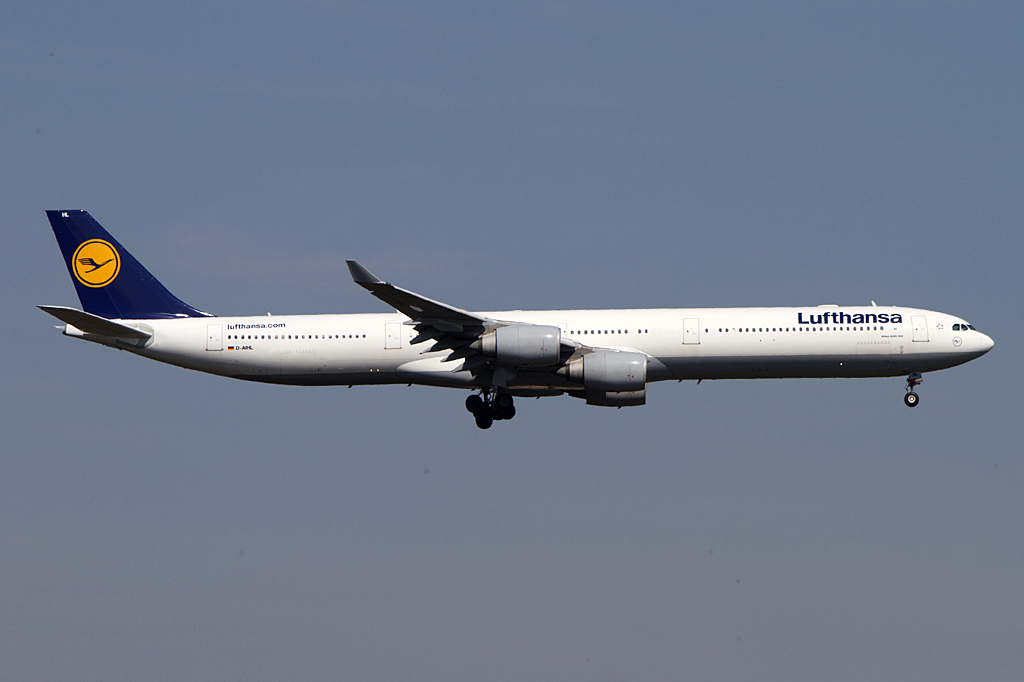 Lufthansa, D-AIHL, Airbus, A340-642, 24.04.2010, FRA, Frankfurt, Germany 


