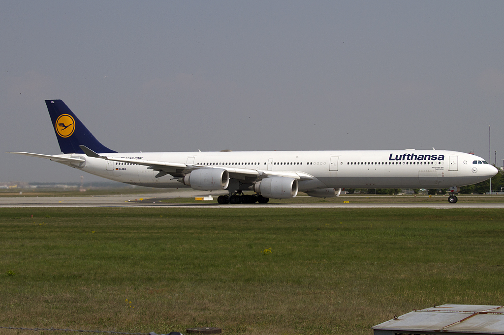 Lufthansa, D-AIHL, Airbus, A340-642, 24.04.2011, FRA, Frankfurt, Germany 




