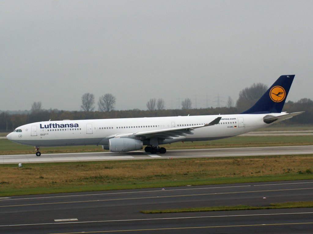 Lufthansa, D-AIKL  Ingolstadt , Airbus A 330-300, 13.11.2011, DUS-EDDL, Dsseldorf, Germany 