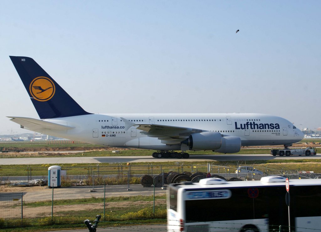 Lufthansa, D-AIMB, Airbus A 380-800 (Mnchen)(lufthansa.com), 2010.10.13, FRA-EDDF, Frankfurt, Germany

