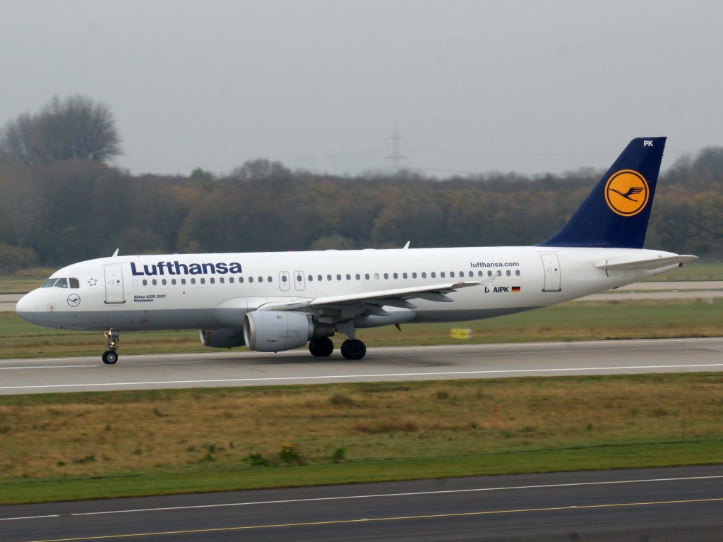 Lufthansa, D-AIPK  Wiesbaden , Airbus, A 320-200, 13.11.2011, DUS-EDDL, Dsseldorf, Germany 