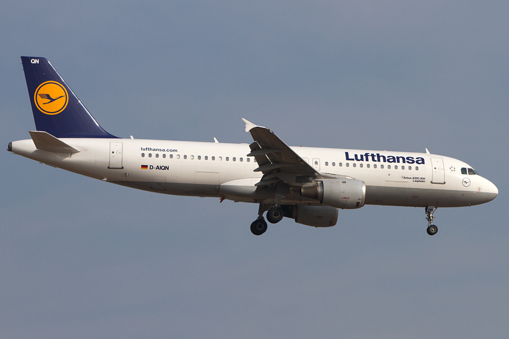 Lufthansa, D-AIQN, Airbus, A320-211, 14.04.2012, FRA, Frankfurt, Germany