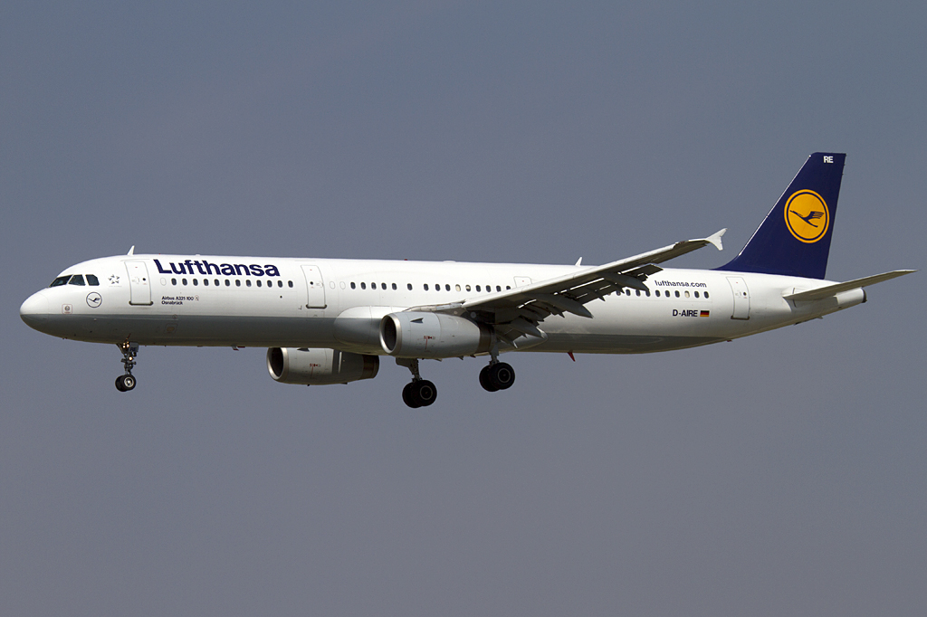 Lufthansa, D-AIRE, Airbus, A321-131, 06.09.2010, BCN, Barcelona, Spain 


