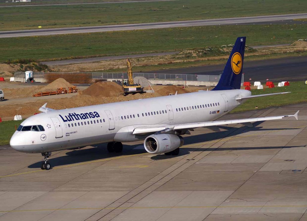 Lufthansa, D-AISC, Airbus A 321-200 (Speyer), 2007.10.23, DUS, Dsseldorf, Germany