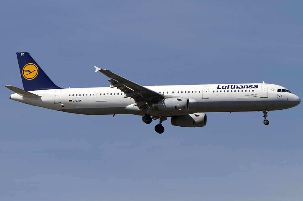 Lufthansa, D-AISK, Airbus, A321-231, 24.04.2010, FRA, Frankfurt, Germany 


