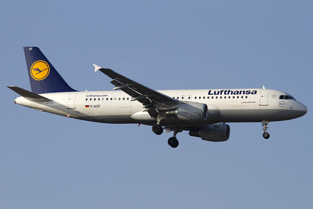 Lufthansa, D-AIZF, Airbus, A320-214, 16.02.2011, FRA, Frankfurt, Germany 





