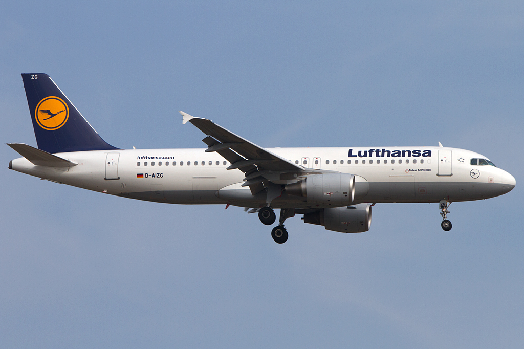 Lufthansa, D-AIZG, Airbus, A320-214, 14.04.2012, FRA, Frankfurt, Germany



