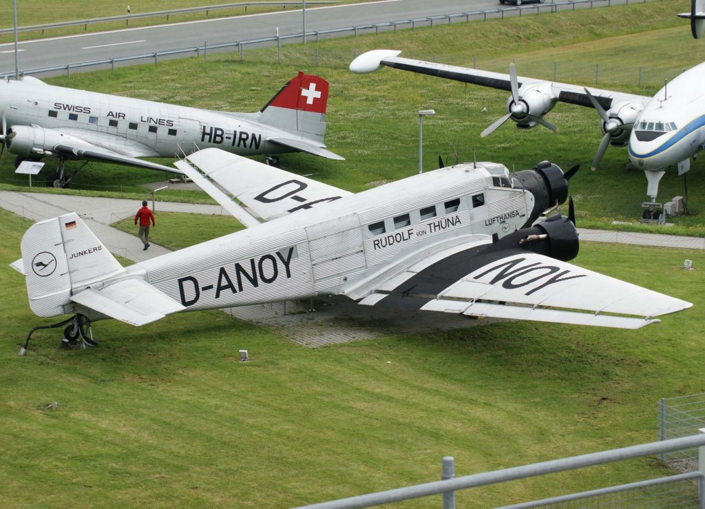 Lufthansa, D-ANOY, Junkers JU-52/3m, 2009.06.20, MUC (Besucherpark), Mnchen, Germany
