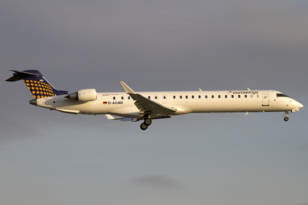 Lufthansa - Eurowings, D-ACND, Bombardier, CRJ900LR, 06.04.2011, DUS, Dsseldorf, Germany 



