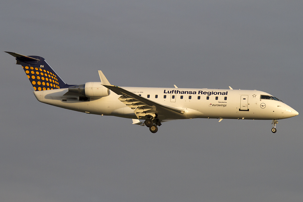 Lufthansa - Eurowings, D-ACRA, Bombardier, CRJ200, 06.04.2011, DUS, Dsseldorf, Germany 



