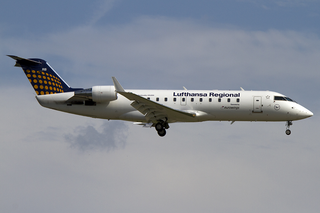Lufthansa - Eurowings, D-ACRB, Bombardier, CRJ-200, 07.07.2011, DUS, Duesseldorf, Germany 




