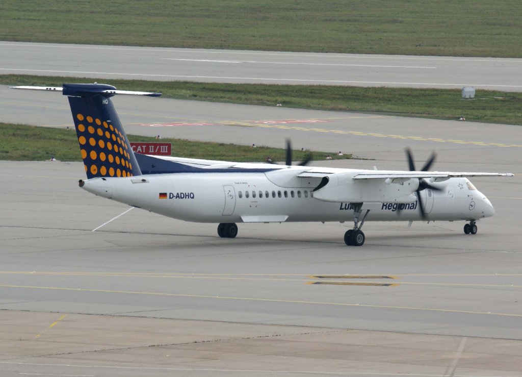 Lufthansa Regional (Augsburg Airways), D-ADHQ, Bombardier DHC 8Q-400, 2009.09.25, STR, Stuttgart, Germany