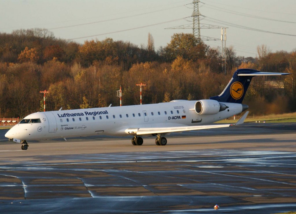 Lufthansa Regional (CityLine), D-ACPA (Westerland/Sylt), Bombardier CRJ-700 ER, 2009.11.14, DUS, Dsseldorf, Germany