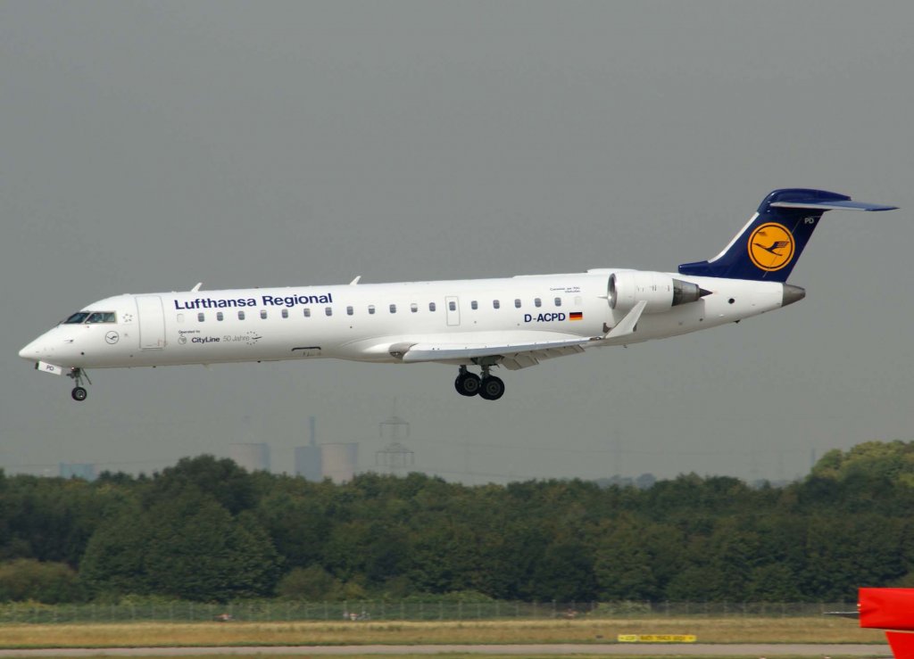 Lufthansa Regional (CityLine), D-ACPD (Vilshofen), Bombardier CRJ-700 ER, 2009.09.09, DUS, Dsseldorf, Germany