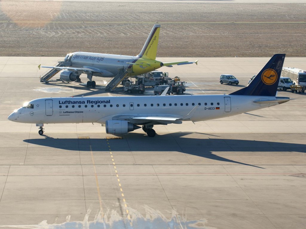 Lufthansa Regional (CityLine), D-AECI  Tauberbischofsheim , Embraer, ERJ-190 AR, 16.01.2012, STR-EDDS, Stuttgart, Germany