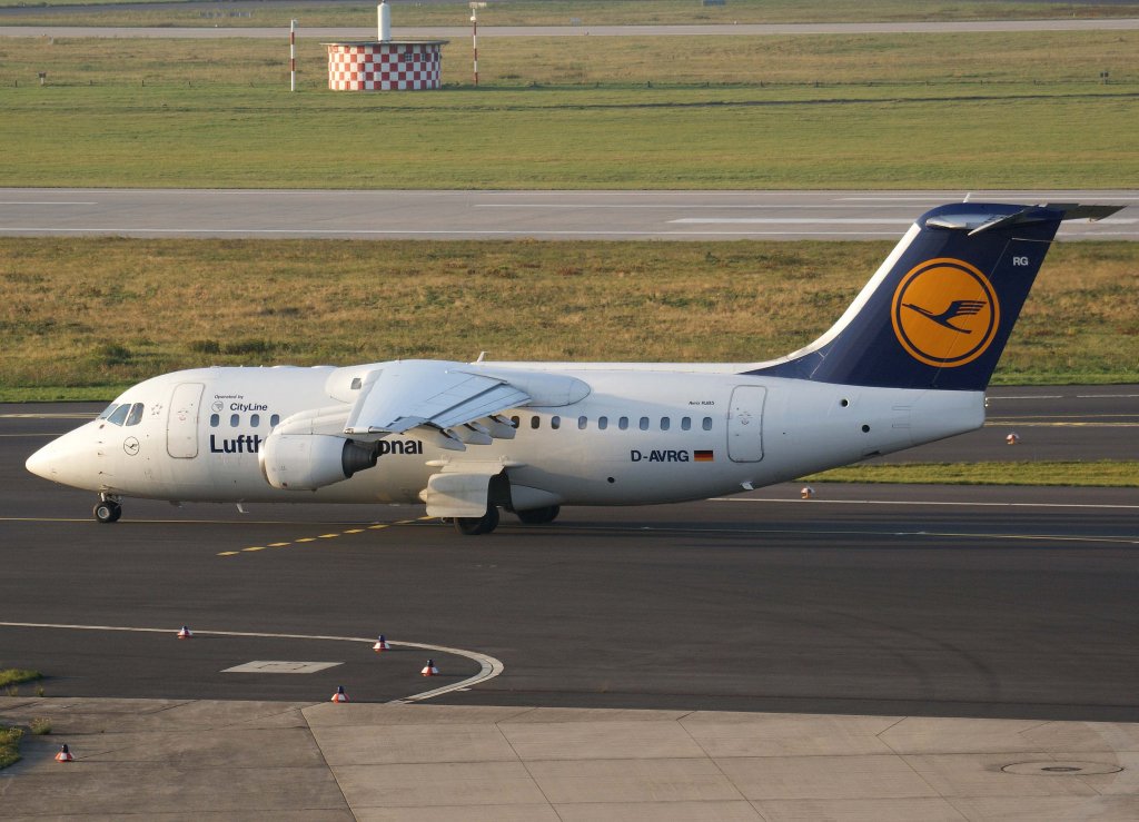 Lufthansa Regional (CityLine), D-AVRG, BAe 146-200/Avro RJ-85, 2010.11.21, DUS-EDDL, Dsseldorf, Germany 