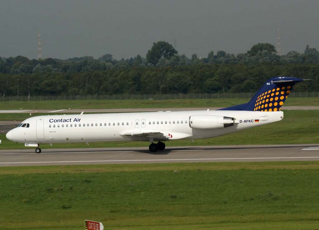 Lufthansa Regional (Contact Air), D-AFKC, Fokker 100, 2010.09.23, DUS-EDDL, Dsseldorf, Germany 

