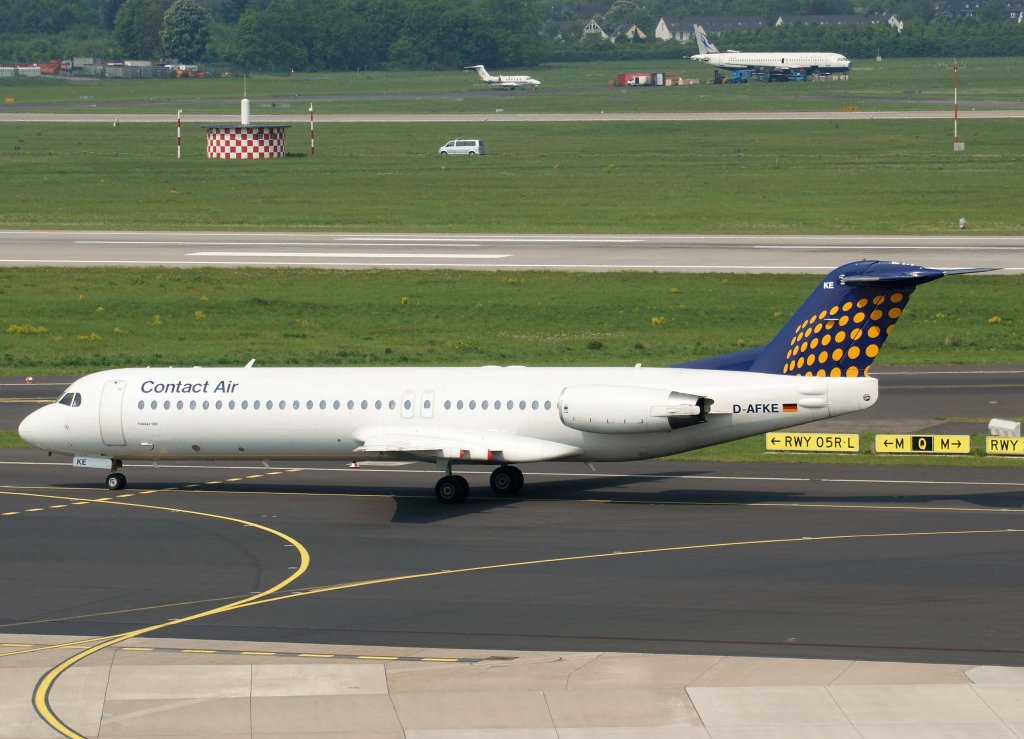 Lufthansa Regional (Contact Air), D-AFKE, Fokker 100, 29.04.2011, DUS-EDDL, Dsseldorf, Germany 

