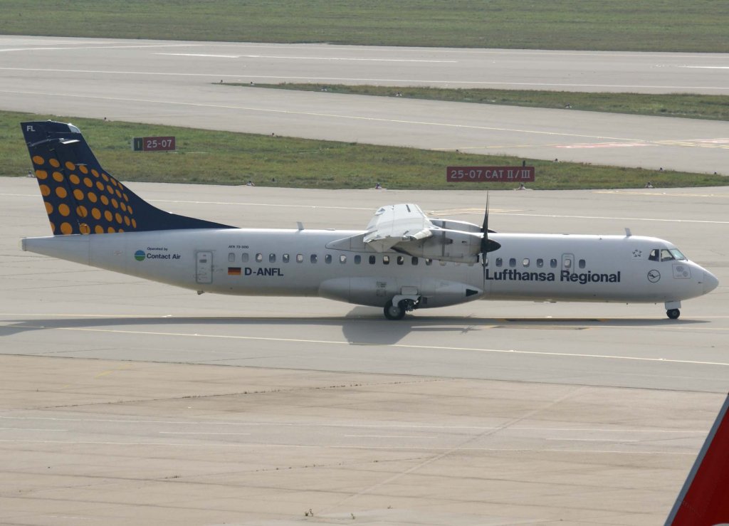 Lufthansa Regional (Contact Air), D-ANFL, ATR 72-500, 2009.09.25, STR, Stuttgart, Germany
