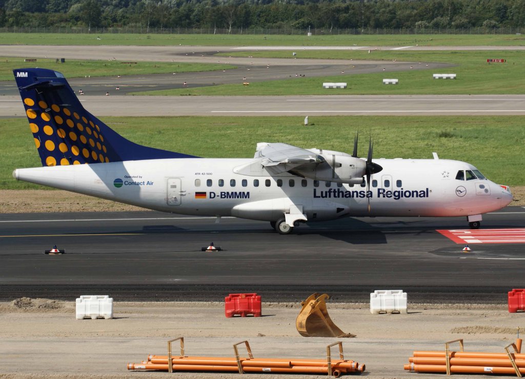 Lufthansa Regional (Contact Air), D-BMMM, ATR 42-500, 2008.08.31, DUS, Dsseldorf, Germany