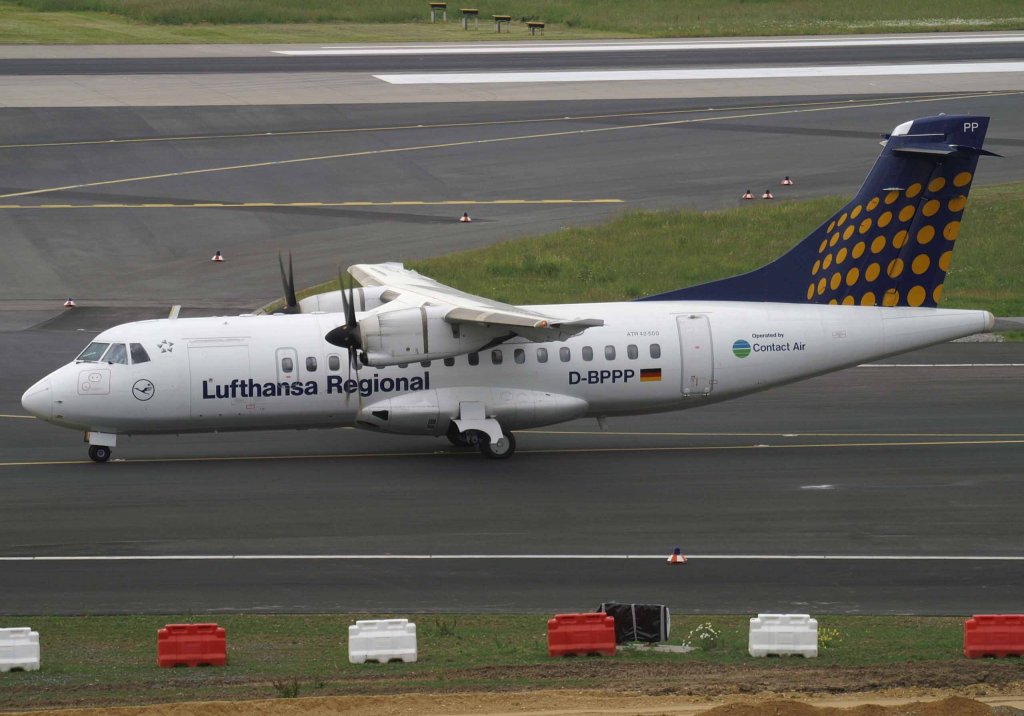 Lufthansa Regional (Contact Air), D-BPPP, ATR 42-500, 2008.05.22, DUS, Dsseldorf, Germany