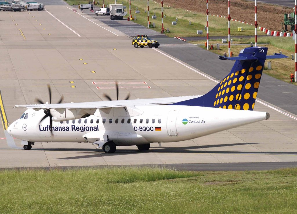 Lufthansa Regional (Contact Air), D-BQQQ, ATR 42-500, 2008.06.02, DUS, Dsseldorf, Germany