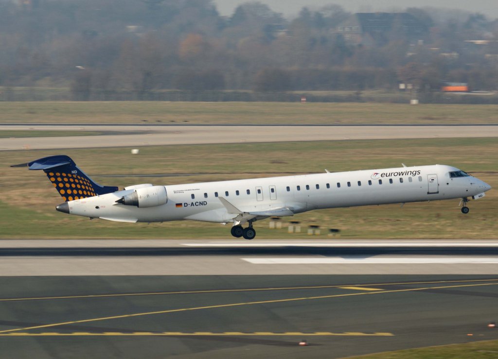 Lufthansa Regional (Eurowings), D-ACND  Meersburg , Bombardier CRJ-900 NG, 04.03.2011, DUS-EDDL, Dsseldorf, Germany