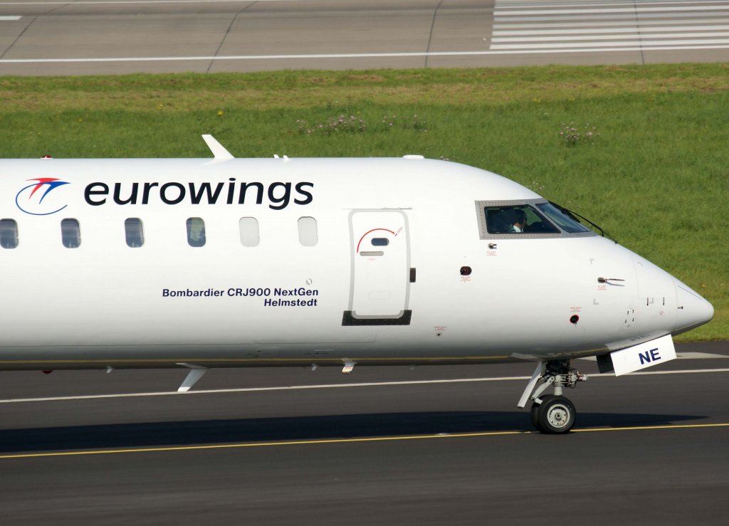 Lufthansa Regional (Eurowings), D-ACNE, Bombardier CRJ-900 NG  Helmstedt  (Bug/Nose), 2010.09.23, DUS-EDDL, Dsseldorf, Germany 

