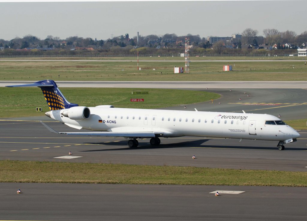 Lufthansa Regional (Eurowings), D-ACNG  Rothenburg ob der Tauber , Bombardier CRJ-900 NG, 20.03.2011, DUS-EDDL, Dsseldorf, Germany 

