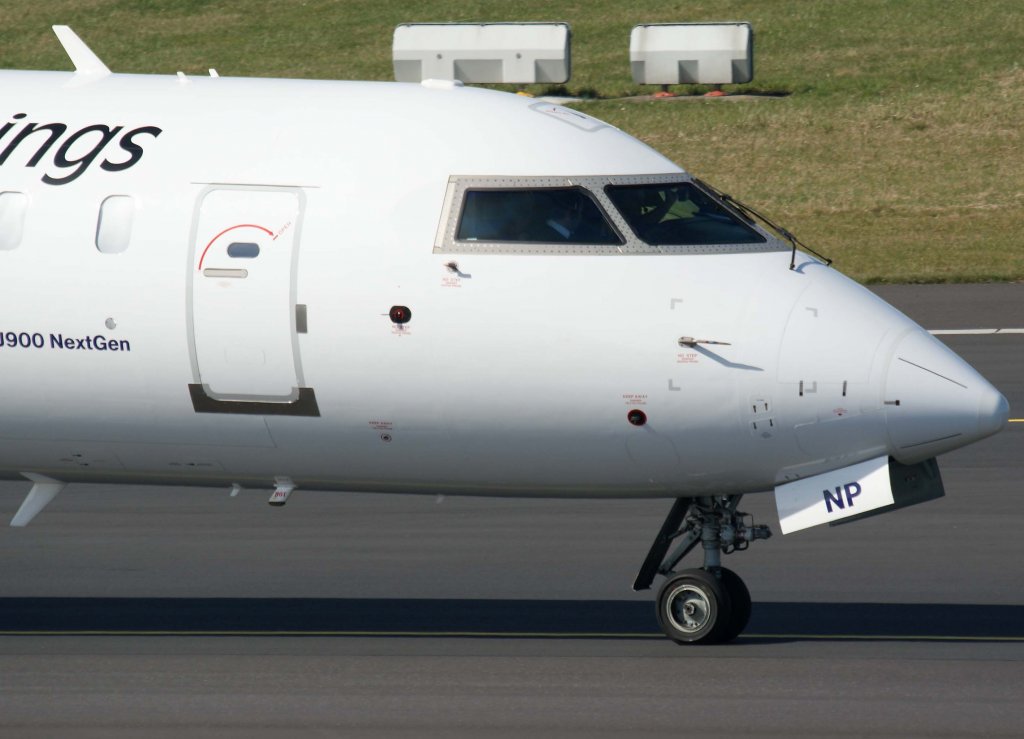 Lufthansa Regional (Eurowings), D-ACNP, Bombardier CRJ-900 NG (Nase/Nose), 20.03.2011, DUS-EDDL, Dsseldorf, Germany 

