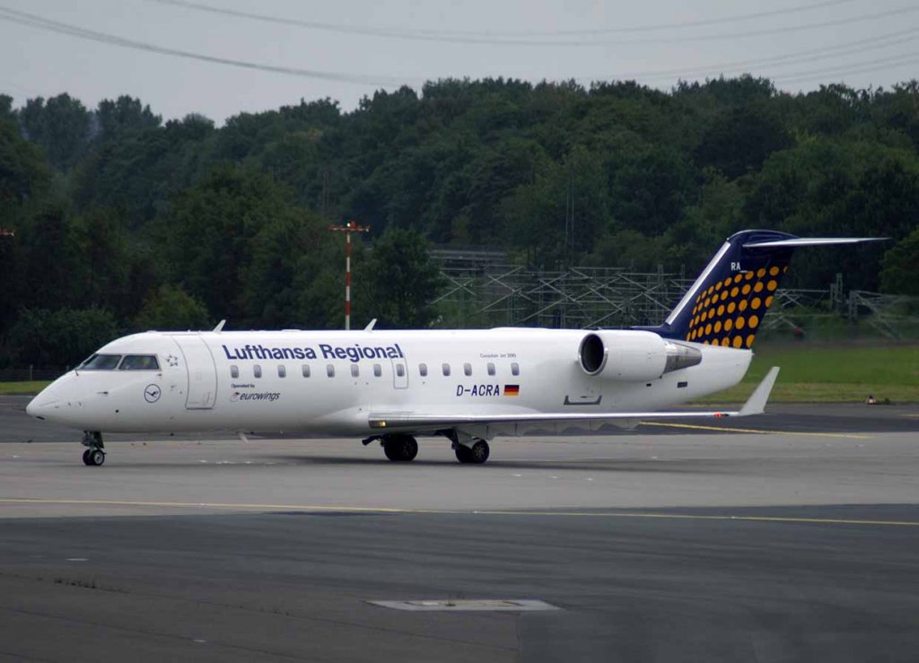 Lufthansa Regional (Eurowings), D-ACRA, Bombardier CRJ-200 LR, 2007.09.11, DUS, Dsseldorf, Germany