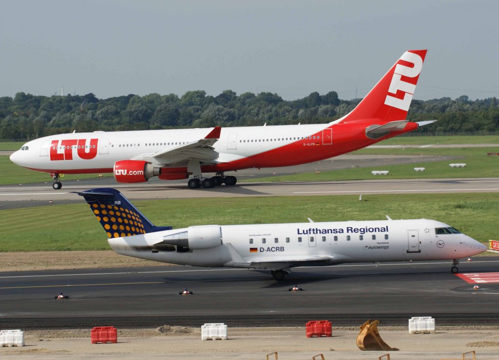 Lufthansa Regional (Eurowings), D-ACRB, Bombardier CRJ-200 LR, 2008.08.31, DUS, Dsseldorf, Germany