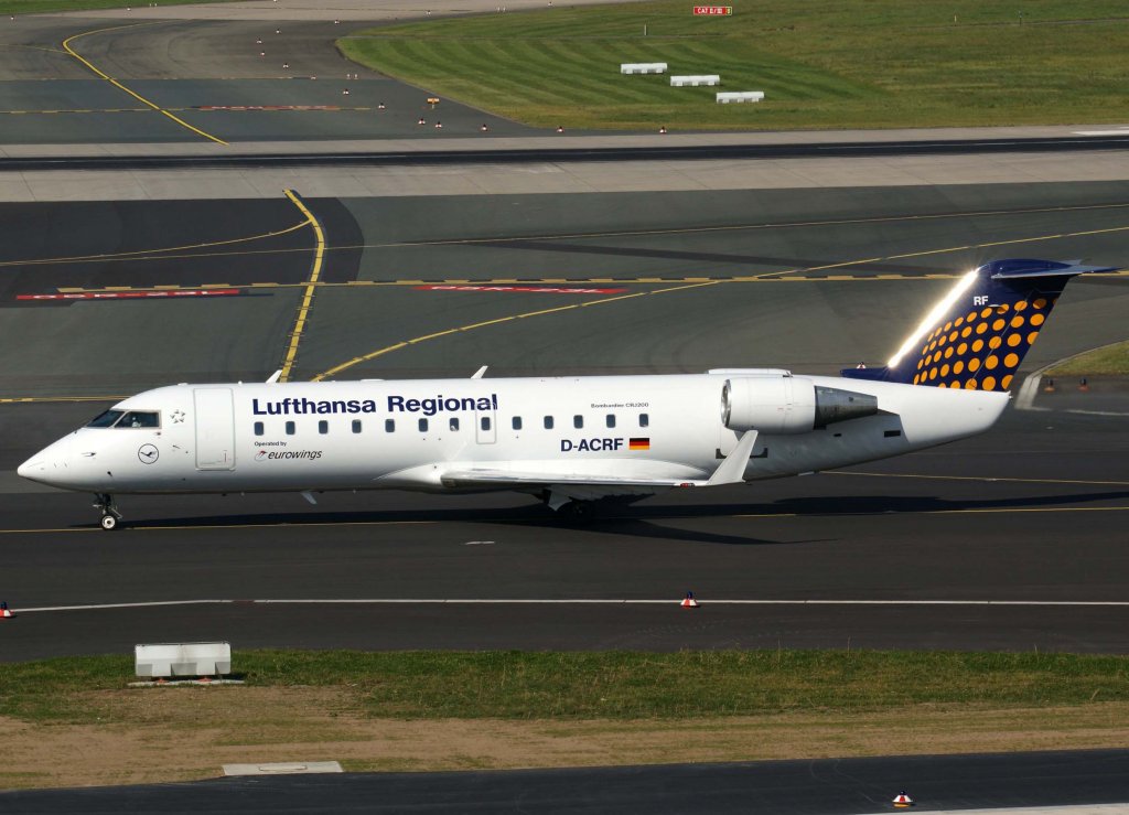 Lufthansa Regional (Eurowings), D-ACRF, Bombardier CRJ-200 LR, 2008.09.26, DUS, Dsseldorf, Germany
