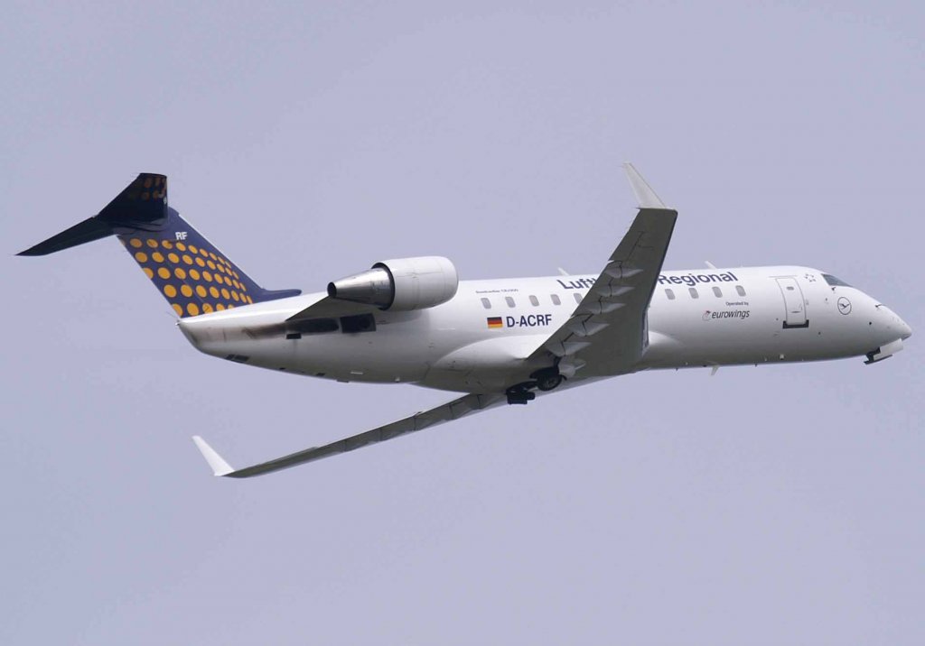 Lufthansa Regional (Eurowings), D-ACRF, Bombardier CRJ-200 LR, 2008.05.22, DUS, Dsseldorf, Germany