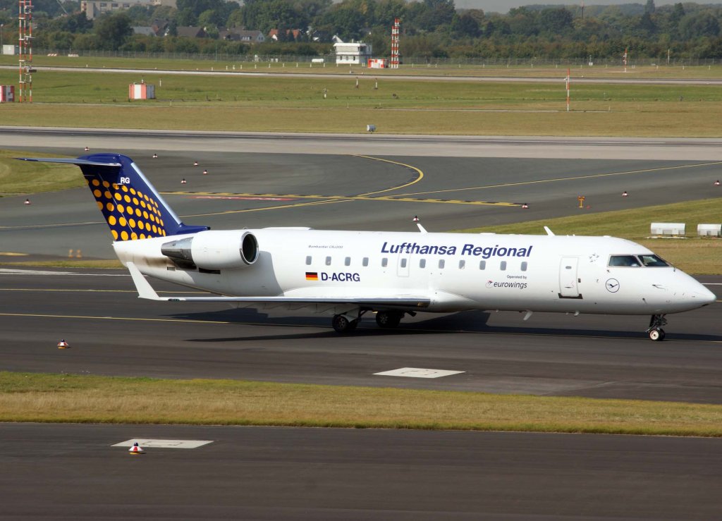 Lufthansa Regional (Eurowings), D-ACRG, Bombardier CRJ-200 LR, 2009.09.09, DUS, Dsseldorf, Germany