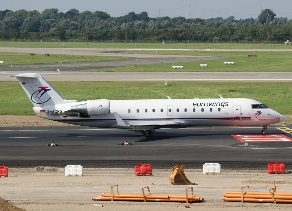 Lufthansa Regional (Eurowings), D-ACRG (EW-Lackierung), Bombardier CRJ-200 LR, 2008.08.31, DUS, Dsseldorf, Germany