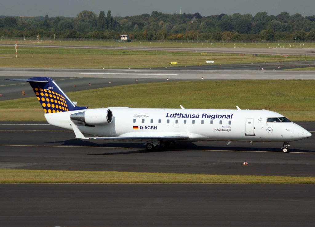 Lufthansa Regional (Eurowings), D-ACRH (Herzogenaurach), Bombardier CRJ-200 LR, 2009.09.09, DUS, Dsseldorf, Germany
