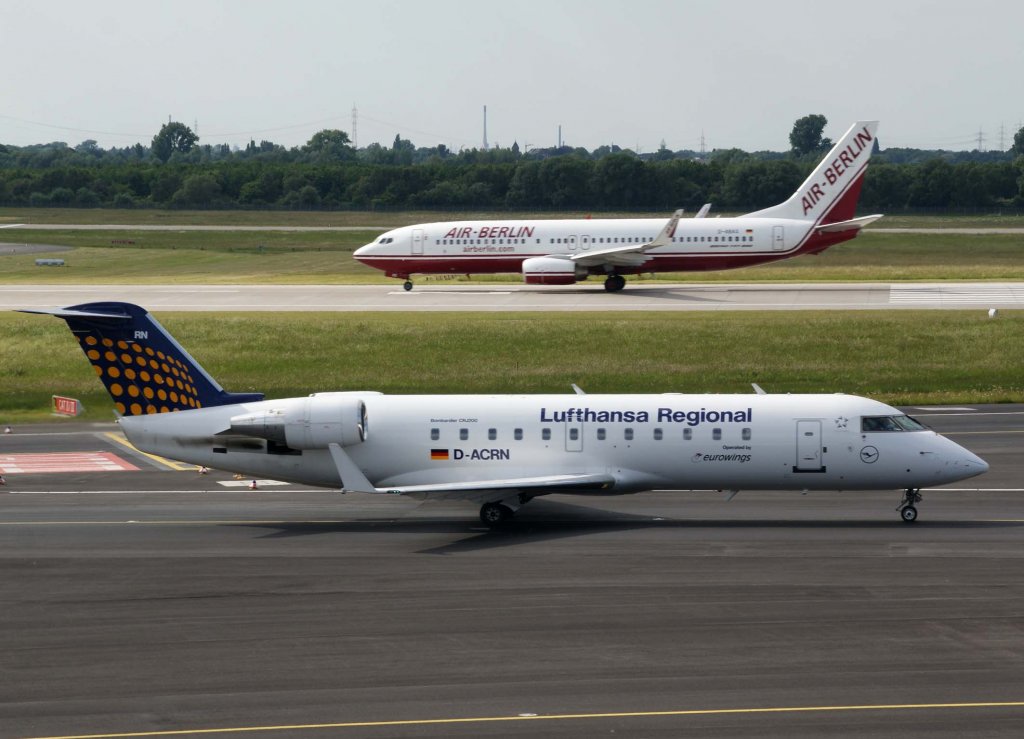 Lufthansa Regional (Eurowings), D-ACRN, Bombardier CRJ-200 LR, 2009.05.24, DUS, Dsseldorf, Germany
