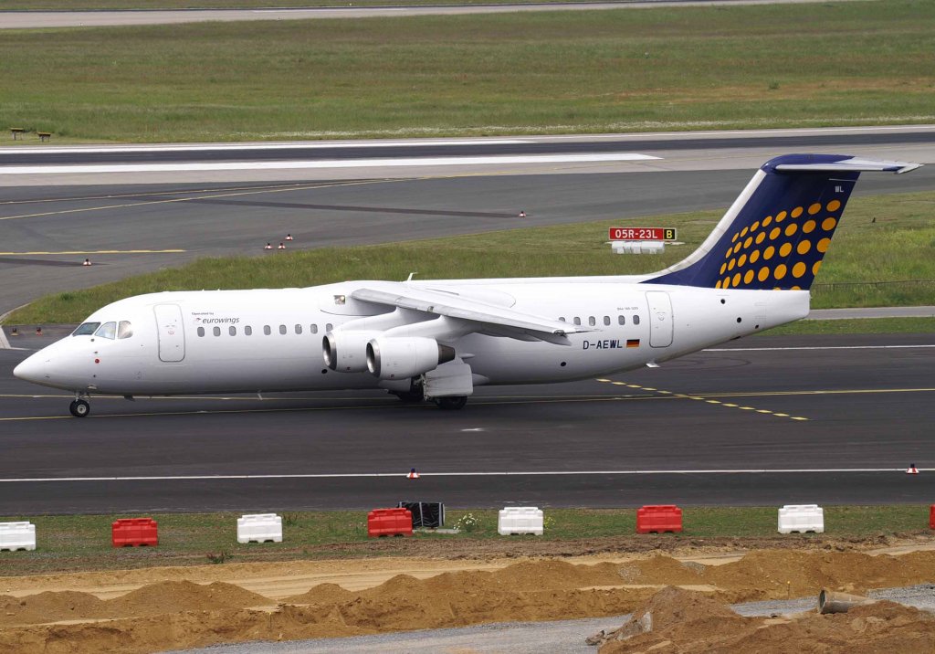 Lufthansa Regional (Eurowings), D-AEWL, BAe 146-300/Avro RJ-100, 2008.05.22, DUS, Dsseldorf, Germany