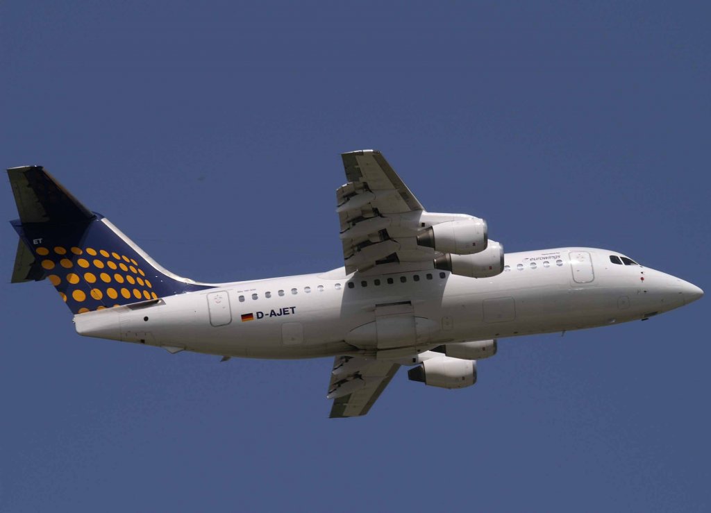 Lufthansa Regional (Eurowings), D-AJET, BAe 146-200/Avro RJ-85, 2008.06.02, DUS, Dsseldorf, Germany