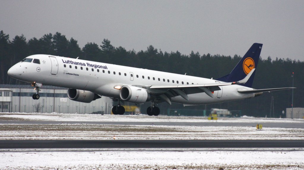 Lufthansa Regional(Cityline),D-AEBJ,(c/n19000486),Embraer ERJ-190-200LR,16.02.2013,GDN-EPGD,Gdansk,Polen