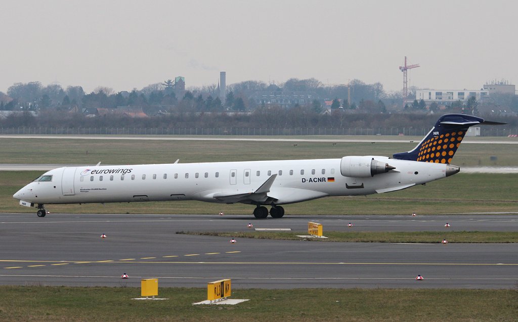 Lufthansa Regional(Eurowings) Canadair Regjet CRJ900NG D-ACNR  Ratingen  bei der Ankunft in Dsseldorf am 11.03.2013